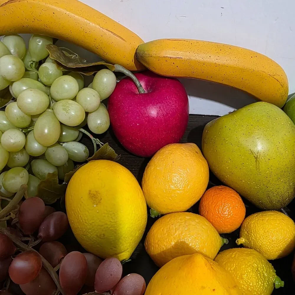 Faux Fruits Collection Realistic Background Display Artificial  Approx 50 pcs